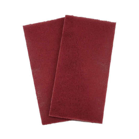 SCUFF PAD 4.5X9" RED VERY FINE