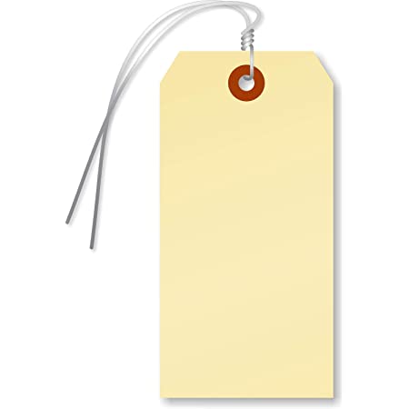 MANILLA WIRE TAG 2-3/4X1-3/8"