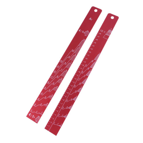 MEASURE STICK ALUMINUM SMALL 2/4:1