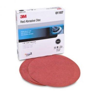 800G 6" RED VELCRO DISK - 50 Pack