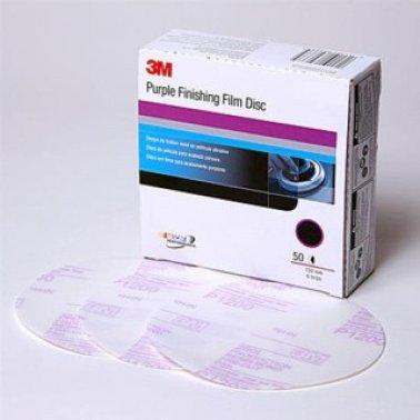 1500 GRIT 6" 3M FINISHING FILM HOOKIT VELCRO DISC - 50 Pack 30667