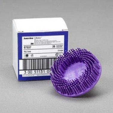 3" DISC ROLOC PURPLE BRISTLE 36G