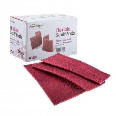 6"x9" SCUFF PAD VERY FINE RED - 20 Pack