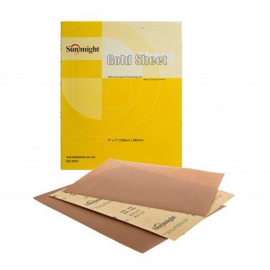 9"X11" 80 Grit GOLD PLAIN Sandpaper Sheets - 50 Pack